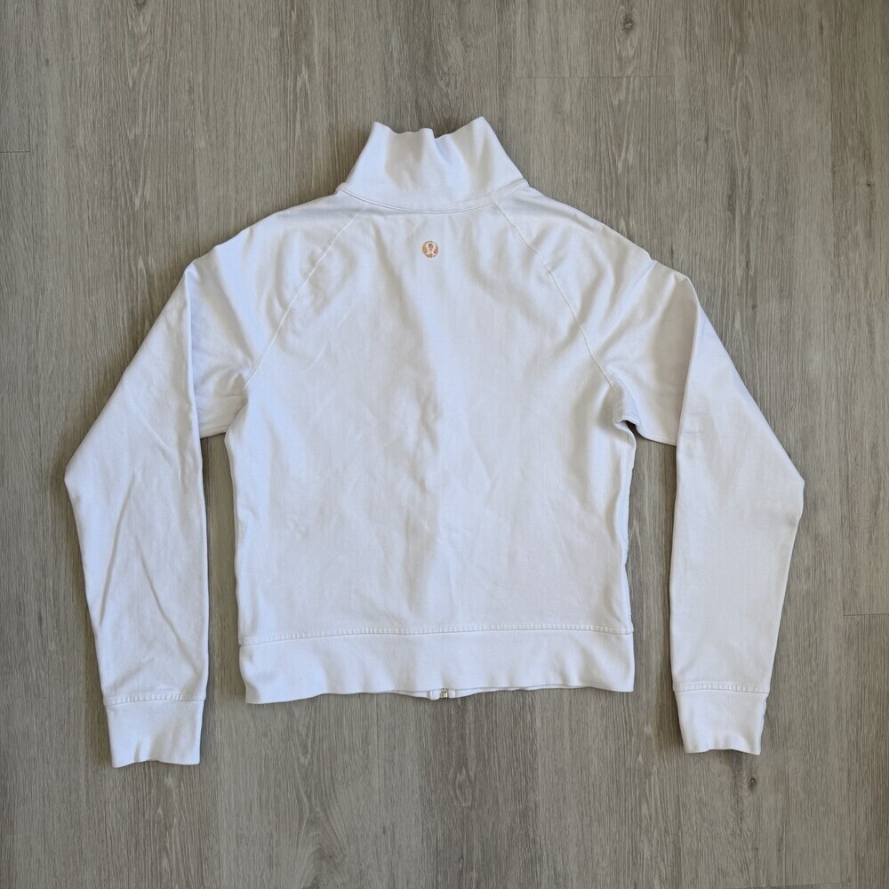 Lululemon Stride Jacket VTG Y2K White Women Size 8 Old School Quality GUC - Picture 2 of 9